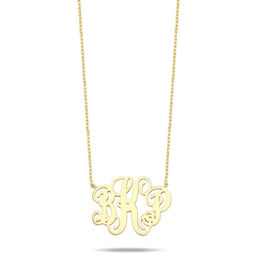 Water Resistant Monogram Pendant in Script