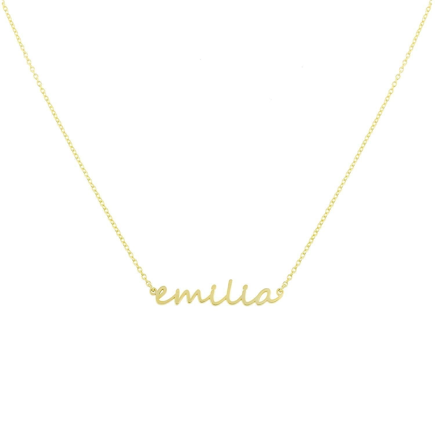 Custom Dainty Name Necklace - Wholesale JEWELRY The Sis Kiss