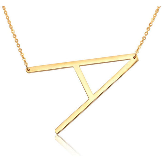 Large Initial Necklace