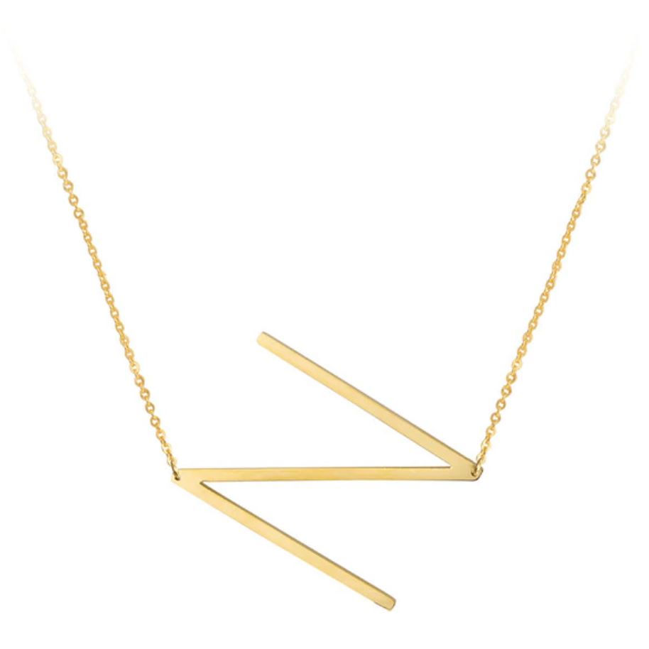 Large Initial Necklace