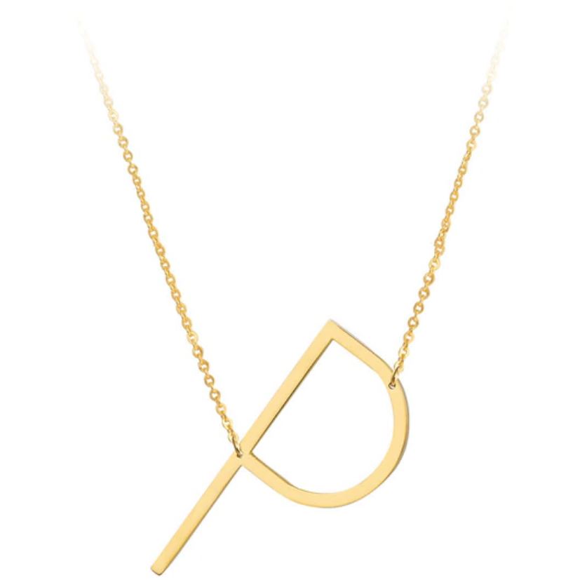Large Initial Necklace