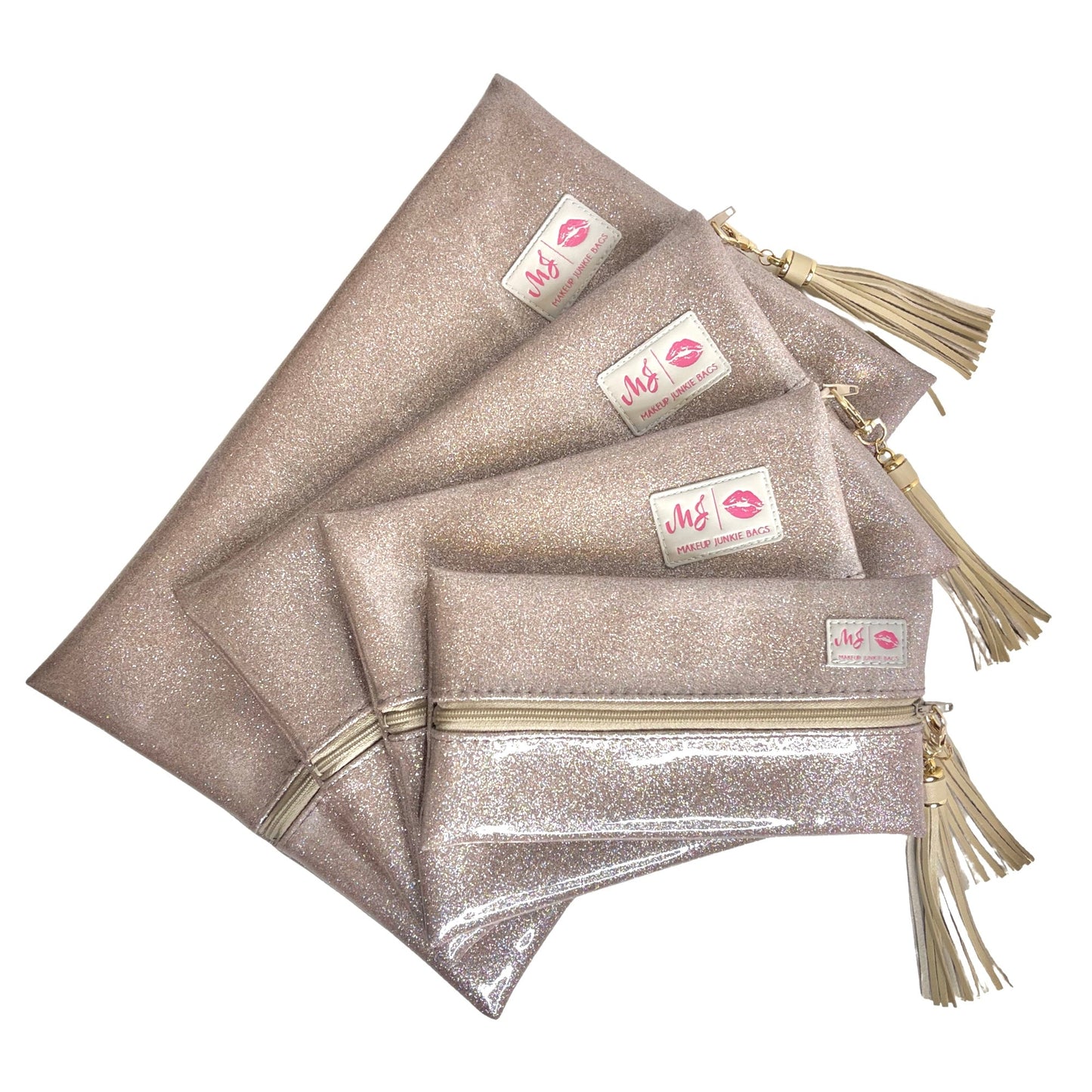 Stardust Champagne Makeup Junkie Bag