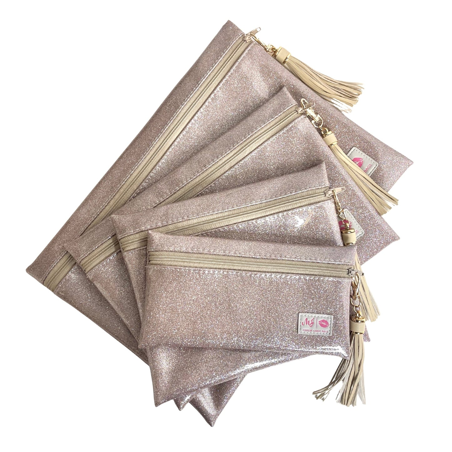 Stardust Champagne Makeup Junkie Bag