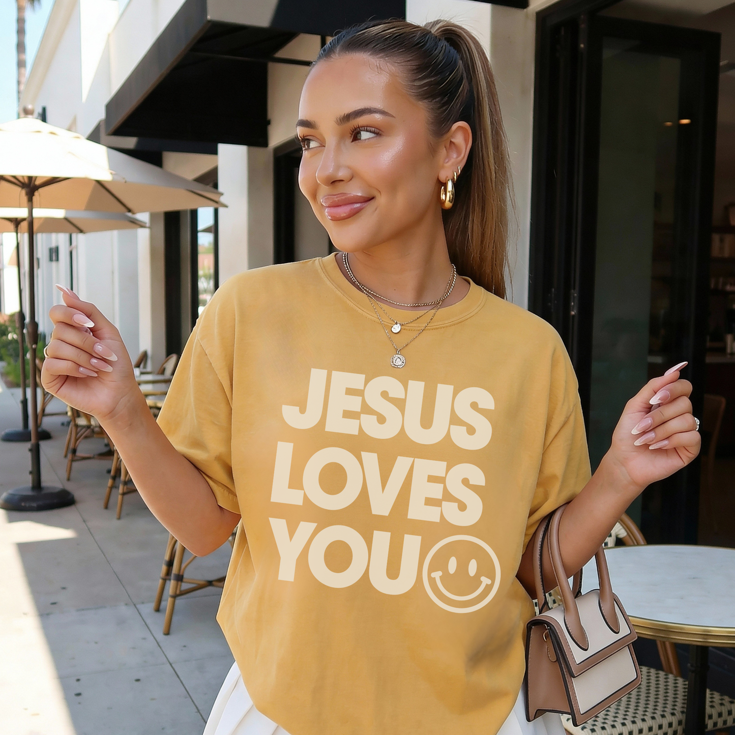 Jesus Loves You Graphic T-Shirt | Faith-Based Christian Tee