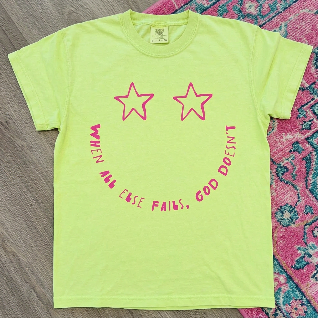 God Smiley Comfort Colors Tee