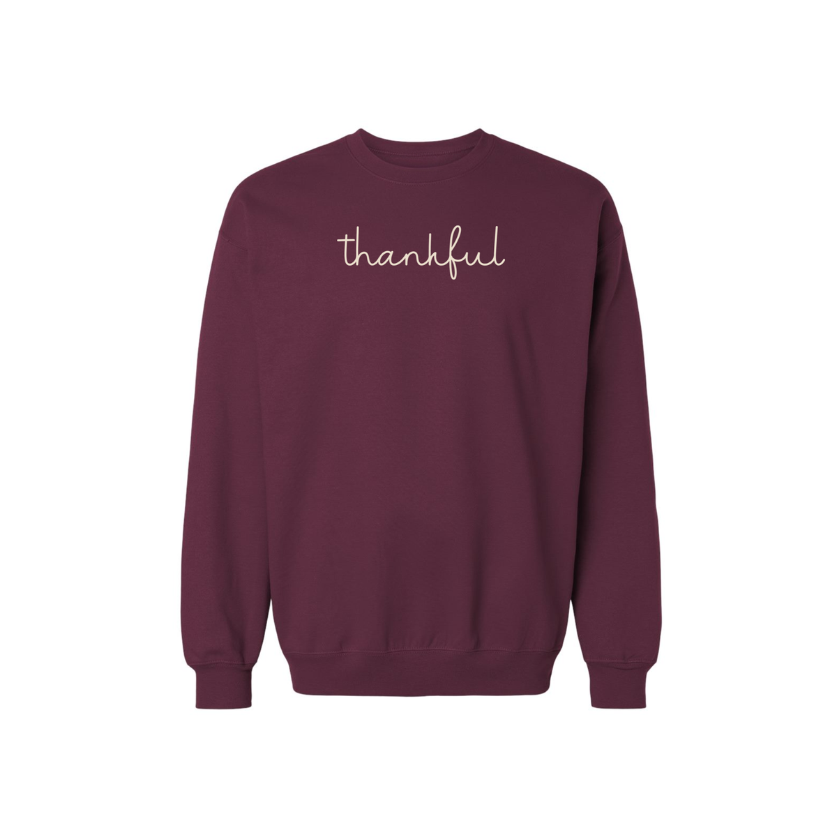 Thankful Script Crewneck Sweatshirt