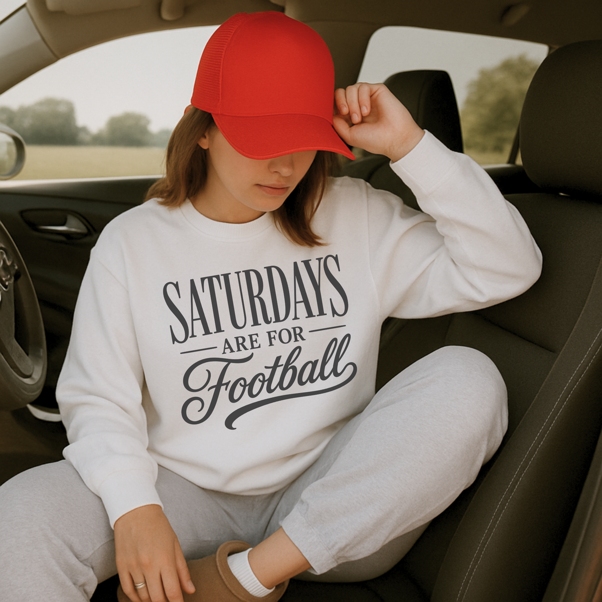 Saturdays Are For Football Graphic Crewneck